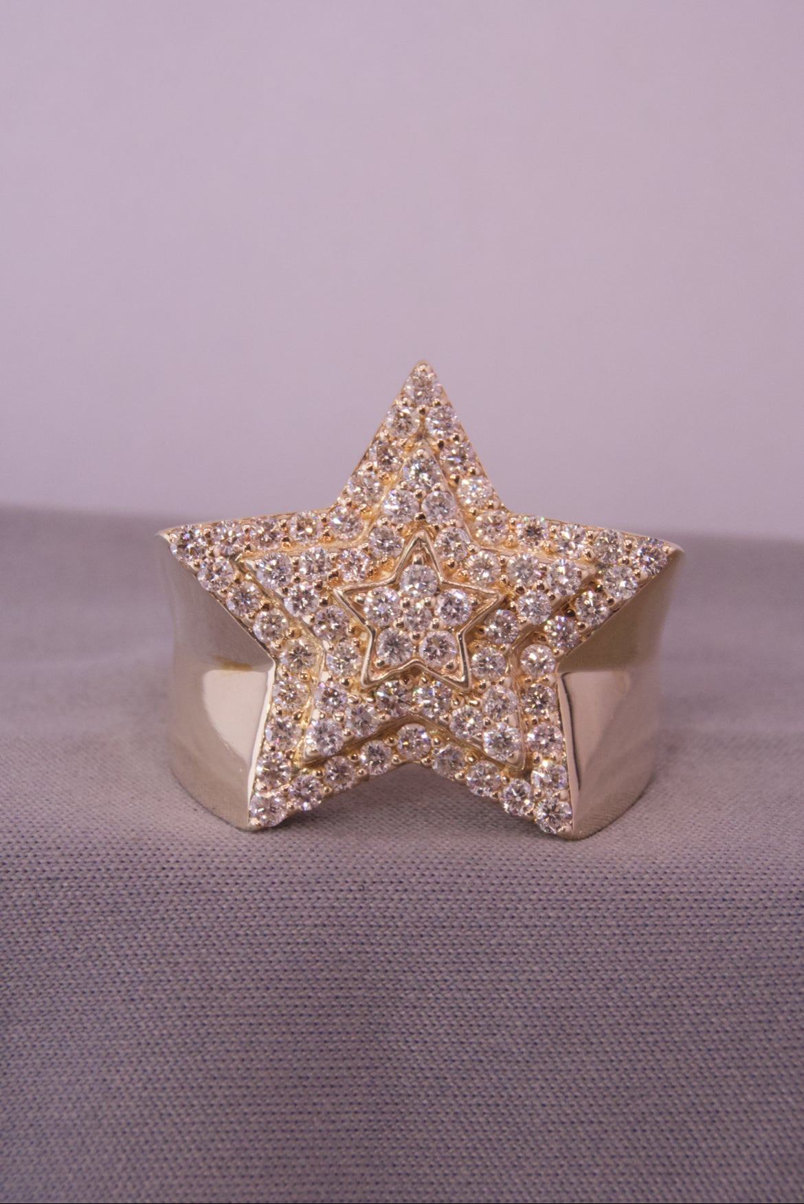 10k Diamond Star Ring