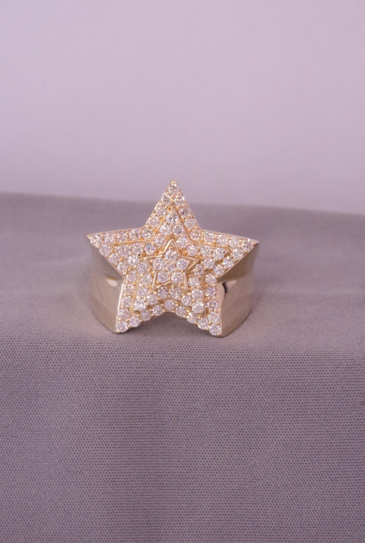 10k Diamond Star Ring