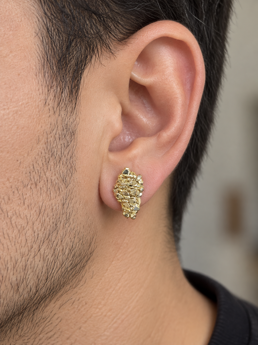 10k Medium Nugget Earrings