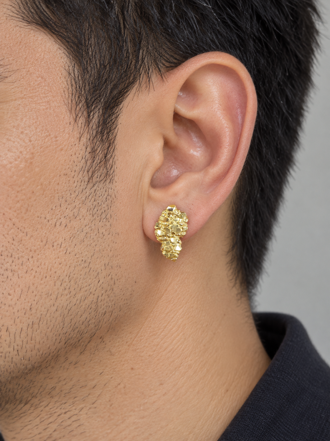 10k Small Nugget Earrings